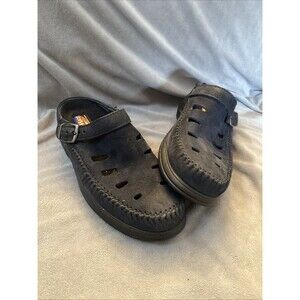 Walk Mocs By Dexter Women’s Size 8 Legend Navy Cashmere Slip On Buckle